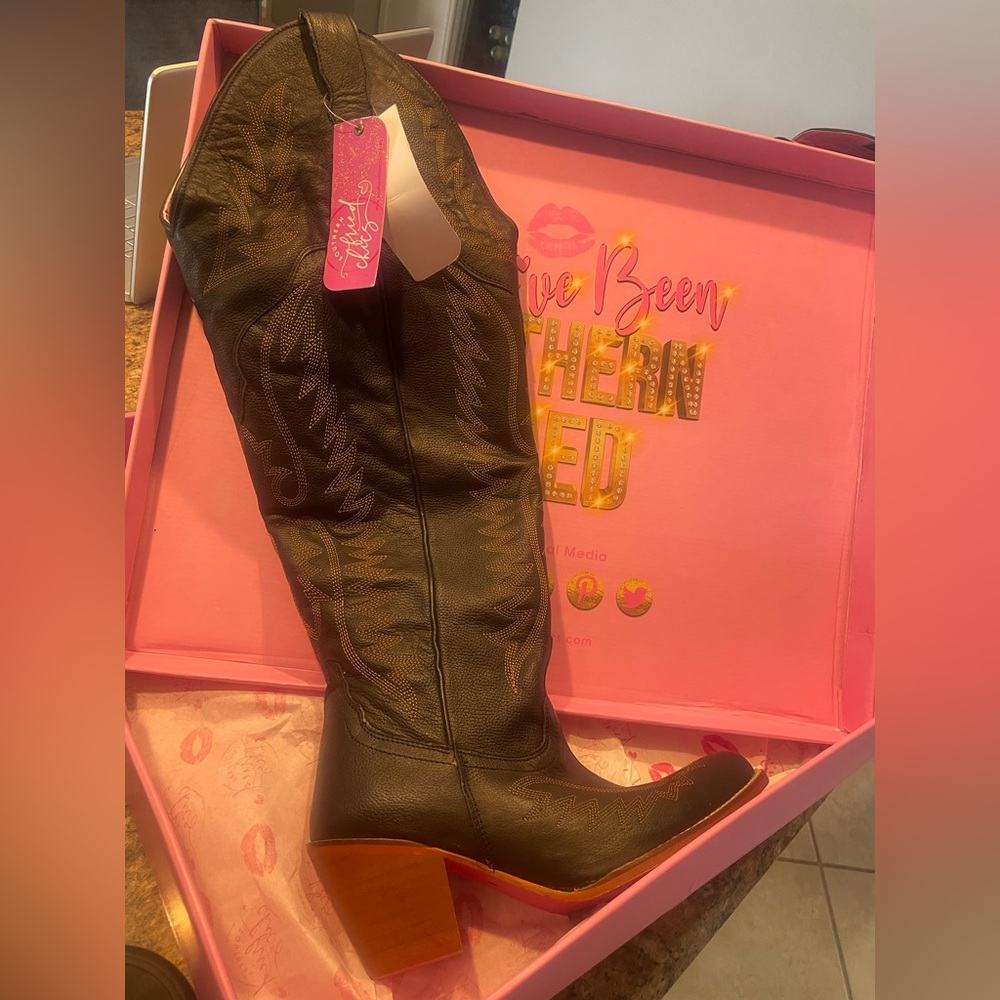 Southern Fried Chics Wide Calf Boots